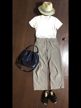「アイテム（その他パンツ）」を使った、akiraさん（レディース・166cm）の夏コーディネート