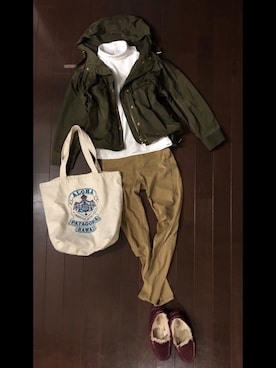 「仕事着」｜「アイテム（スリッポン）」を使った、akiraさん（レディース・166cm）の秋コーディネート
