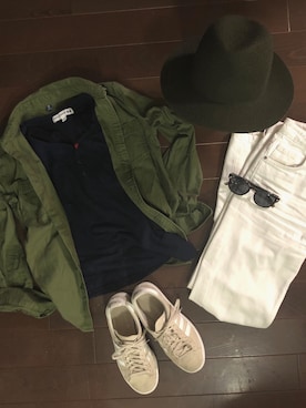 「Rohw master product（ロウマスタープロダクト）のアイテム」を使った、akiraさん（レディース・166cm）の秋コーディネート