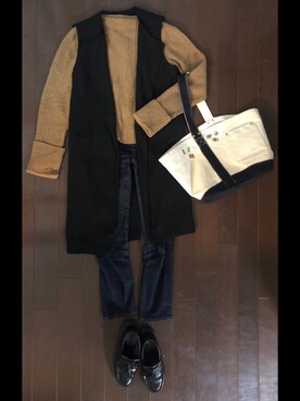 「NEI（ネイ）のアイテム」を使った、akiraさん（レディース・166cm）の秋コーディネート