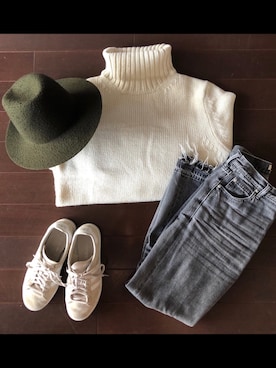 「Rohw master product（ロウマスタープロダクト）のアイテム」を使った、akiraさん（レディース・166cm）の秋コーディネート