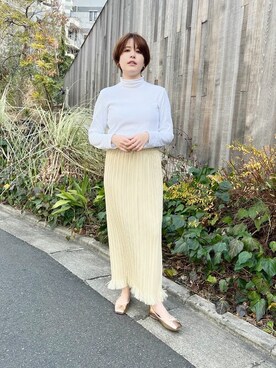 「EVOL(EVOL)」｜「アイテム（バレエシューズ）」を使った、EVOL PRESSさん（レディース・163cm）の冬コーディネート