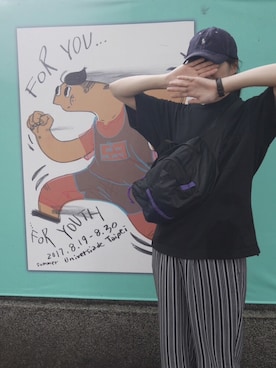 「POLO RALPH LAUREN（ポロ ラルフ ローレン）のアイテム（キャップ、ブルー系）」を使った、miさん（レディース・165cm）の秋コーディネート