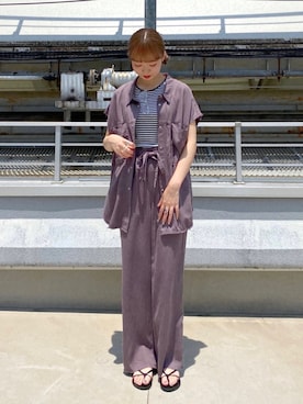 hamamoto hiyoriさん(レディース・157cm)の夏コーディネート
