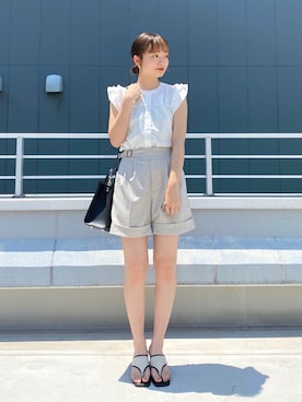 hamamoto hiyoriさん（レディース・157cm）の夏コーディネート