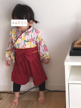「hiromichi BY HIROMICHI NAKANO（ヒロミチ バイ ヒロミチナカノ）のアイテム」を使った、marcoさん（キッズ・70cm）の春コーディネート