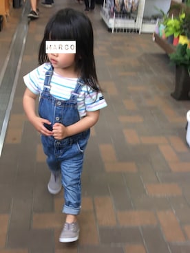 「90cm」｜「アイテム（オールインワン・サロペット）」を使った、marcoさん（キッズ・70cm）の春コーディネート