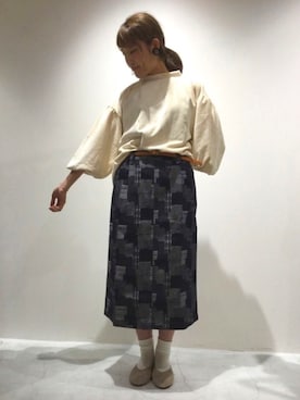 「chambre de charme（シャンブルドゥシャーム）のアイテム（その他トップス）」を使った、Malle CDC lumine ikebukuroさん（レディース・160cm）の夏コーディネート