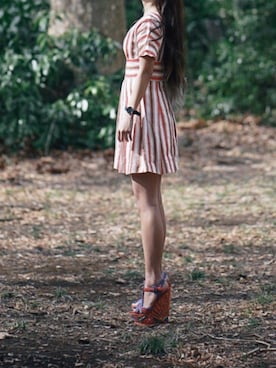 「DOLCE&GABBANA（ドルチェアンドガッバーナ）のアイテム（ワンピース/ドレス）」を使った、minamiさん（レディース・168cm）の冬コーディネート