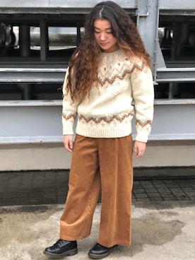 榎本さん(レディース・156cm)の冬コーディネート