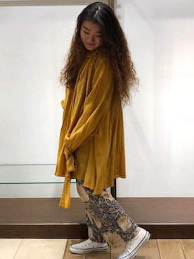 「GHOSPELL（ゴスペル）のアイテム（ワンピース/ドレス）」を使った、榎本さん（レディース・156cm）の冬コーディネート