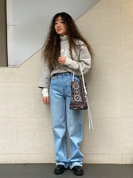 榎本さん(レディース・156cm)の冬コーディネート