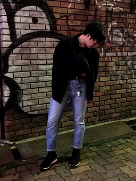 「PRADA（プラダ）のアイテム（その他シューズ）」を使った、うっちさん（メンズ・160cm）の春コーディネート