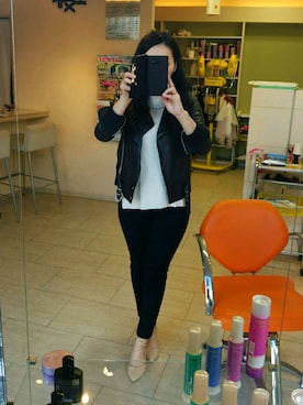 「smork（スモーク）のアイテム」を使った、きょこさん（レディース・158cm）の冬コーディネート