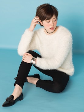 「EGOIST（エゴイスト）のアイテム（アクセサリー）」を使った、stylist_m.sさん（レディース・158cm）の冬コーディネート