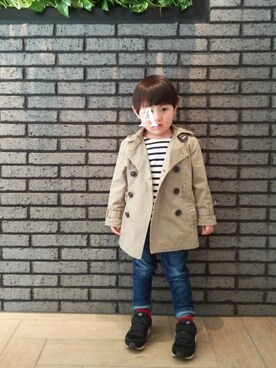 「ボーター」｜「アイテム（その他）」を使った、あっくんさん（キッズ・90cm）の春コーディネート