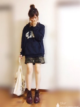 「one after another NICE CLAUP（ワンアフターアナザーナイスクラップ）のアイテム（アクセサリー）」を使った、ぴょんさん（レディース・167cm）の冬コーディネート