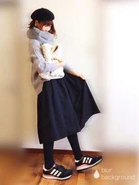 「one after another NICE CLAUP（ワンアフターアナザーナイスクラップ）のアイテム（財布/小物）」を使った、ぴょんさん（レディース・167cm）の冬コーディネート