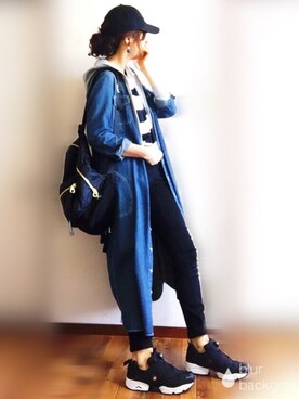 「Doシンプル部」｜「アイテム（シャツワンピース）」を使った、ぴょんさん（レディース・167cm）の春コーディネート