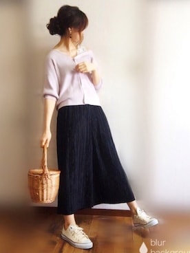 「しまむら（シマムラ）のアイテム（アクセサリー）」を使った、ぴょんさん（レディース・167cm）の春コーディネート