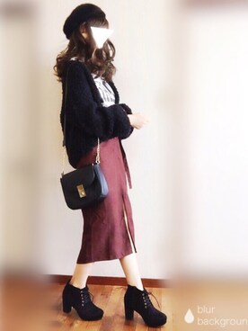 「one after another NICE CLAUP（ワンアフターアナザーナイスクラップ）のアイテム（アクセサリー）」を使った、ぴょんさん（レディース・167cm）の秋コーディネート