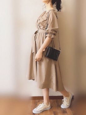 「natural couture（ナチュラルクチュール）のヴィンテージ風アソートリング（リング）」を使った、ぴょんさん（レディース・167cm）の冬コーディネート