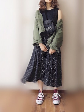 「natural couture（ナチュラルクチュール）のヴィンテージ風アソートリング（リング）」を使った、ぴょんさん（レディース・167cm）の春コーディネート