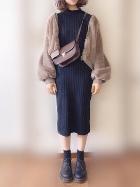 「RETRO GIRL（レトロガール）のアイテム（ジャケット/アウター）」を使った、ぴょんさん（レディース・167cm）の秋コーディネート