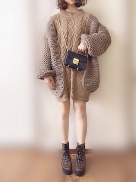 「YOSUKE（ヨースケ）のアイテム」を使った、ぴょんさん（レディース・167cm）の秋コーディネート