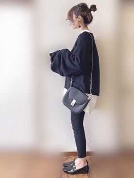 「ORiental TRaffic（オリエンタルトラフィック）のアイテム（ローファー）」を使った、ぴょんさん（レディース・167cm）の春コーディネート