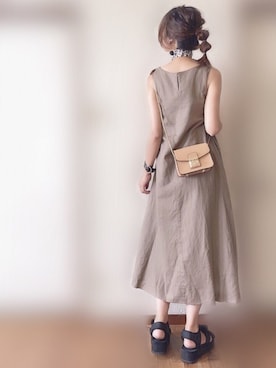 「SMELLY（スメリー）のアイテム（財布/小物）」を使った、ぴょんさん（レディース・167cm）の夏コーディネート