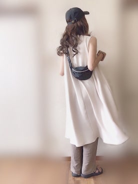 「coca（coca）（コカ）のアイテム（ワンピース/ドレス）」を使った、ぴょんさん（レディース・167cm）の夏コーディネート