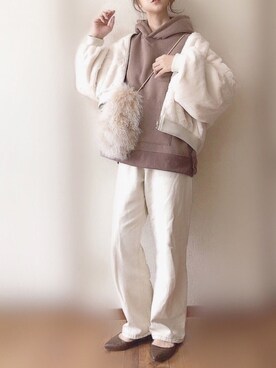 「classicalelf（クラシカルエルフ）のアイテム（パーカー）」を使った、ぴょんさん（レディース・167cm）の秋コーディネート