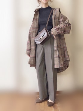 「haco!（ハコ）のアイテム（その他アウター）」を使った、ぴょんさん（レディース・167cm）の冬コーディネート