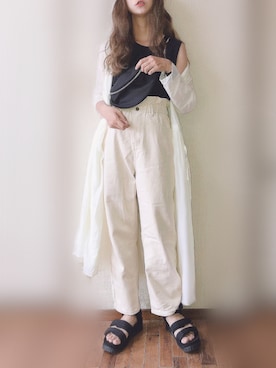 「Libra Cue（リブラ キュー）のアイテム（ワンピース/ドレス）」を使った、ぴょんさん（レディース・167cm）の夏コーディネート