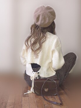 「Candy Beans（キャンディビーンズ）のアイテム」を使った、ぴょんさん（レディース・167cm）の秋コーディネート