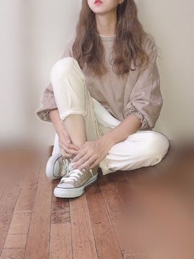 「classicalelf（クラシカルエルフ）のアイテム（スウェット）」を使った、ぴょんさん（レディース・167cm）の秋コーディネート
