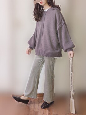 「INNOCENT BLUE（イノセントブルー）のアイテム」を使った、ぴょんさん（レディース・167cm）の秋コーディネート