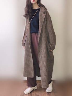 「MODE ROBE（モードローブ）のアイテム」を使った、ぴょんさん（レディース・167cm）の冬コーディネート