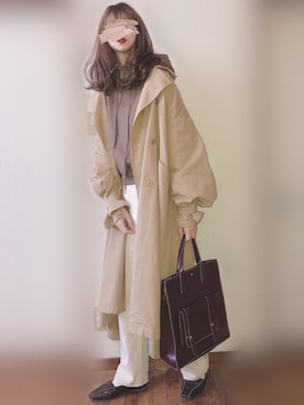 「Libra Cue（リブラ キュー）のアイテム（ジャケット/アウター）」を使った、ぴょんさん（レディース・167cm）の冬コーディネート