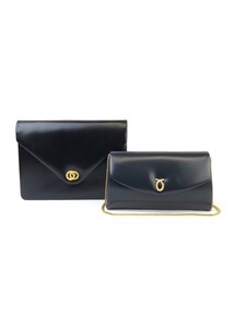 LAUNER LONDON レザー パーティバッグ スクエア クラッチ 2way LAUNER LONDON レザー パーティバッグ スクエア クラッチ 2way