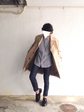 「HVC（エイチブイシー）のアイテム（トップス）」を使った、けびすけさん（メンズ・174cm）の春コーディネート