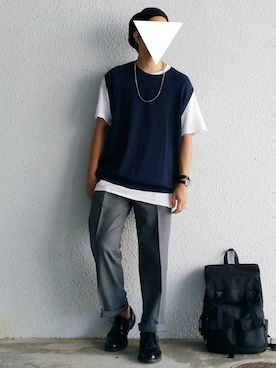 「J-AXIS（ｼﾞｪｲｱｸｼｽ）のアイテム」を使った、けびすけさん（メンズ・174cm）の夏コーディネート