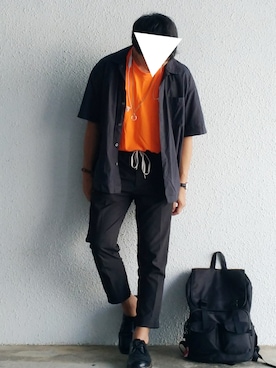 「アイテム（バングル/リストバンド）」を使った、けびすけさん（メンズ・174cm・20代）の夏コーディネート