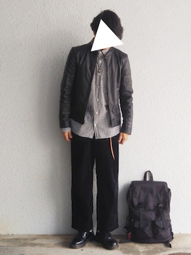 「HVC（エイチブイシー）のアイテム（トップス）」を使った、けびすけさん（メンズ・174cm）の秋コーディネート
