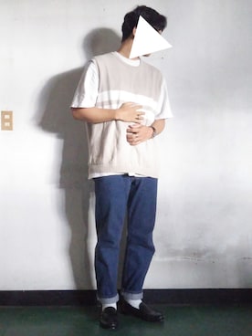 「チャイハネ（チャイハネ）のアイテム（リング）」を使った、けびすけさん（メンズ・174cm）の夏コーディネート