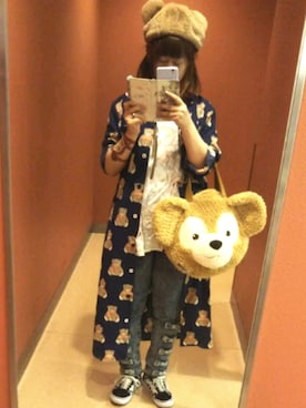 「アイテム（シャツワンピース）」を使った、！！さん（レディース・154cm・20代）の秋コーディネート