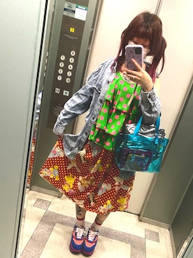 「WC（ダブル シー）のアイテム（タンクトップ）」を使った、！！さん（レディース・154cm）の春コーディネート