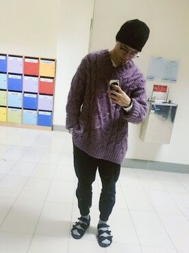 「:CHOCOOLATEのアイテム」を使った、Y(歪哥)さん（メンズ・174cm）の冬コーディネート