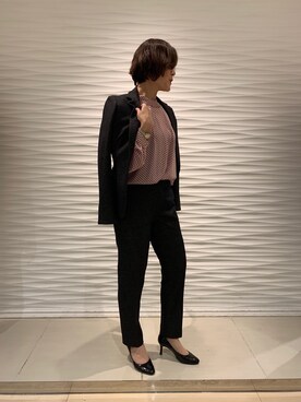 「NARACAMICIE（ナラカミーチェ）のアイテム（パンツ）」を使った、madoka1016さん（レディース・157cm）の秋コーディネート